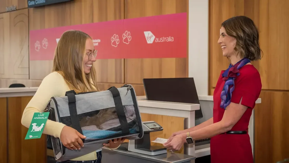 Virgin pet flights launch from Adelaide
